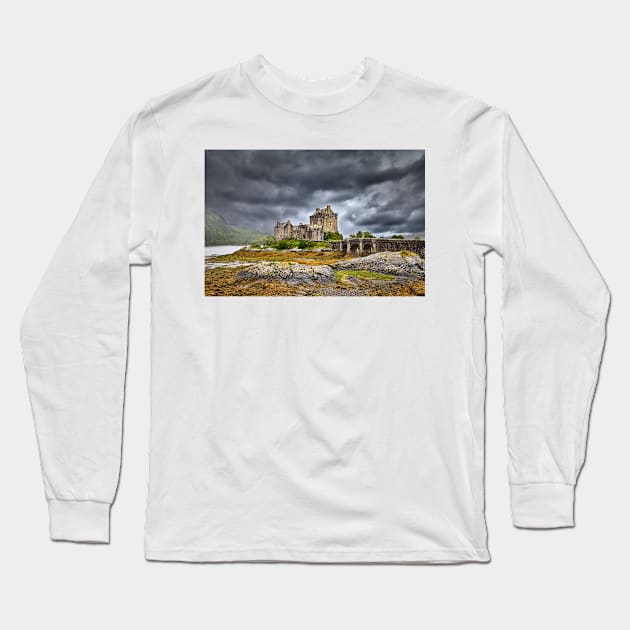 Eilean Donan Castle Long Sleeve T-Shirt by GrahamPrentice